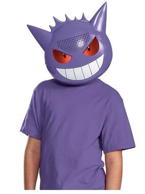 Pokemon Gengar Light Up Mask, Officially Licensed Halloween Costume